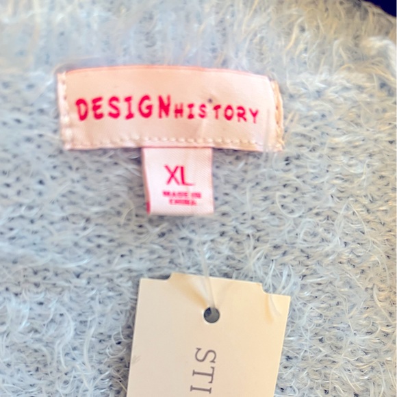 Soft fuzzy open front cardigan sweater by Design History Girls. - Picture 3 of 10